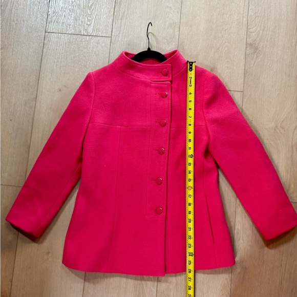Vintage Pink Barbie Junior Wool Button-Up Coat with Satin Lining - Picture 3 of 9